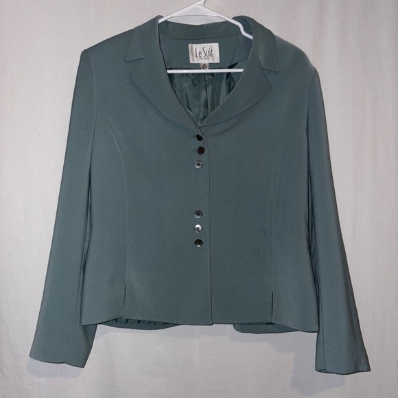 Vintage Le Suit Women's Gray Blazer - Picture 1 of 3